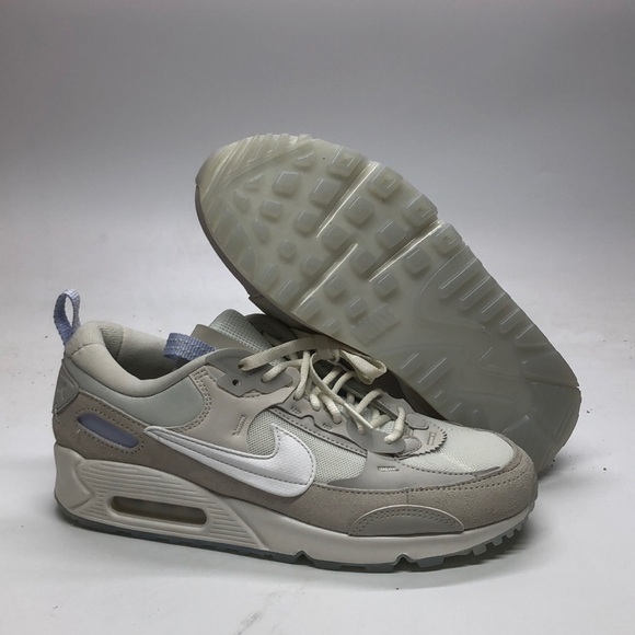 Women’s Air Max 90 Futura White/Tan DM9922-102 USED Worn Once Sz 8 - Picture 1 of 11